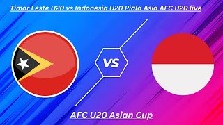 Timor Leste U20 vs Indonesia U20 AFC U20 Asian Cup live Full match [upl. by Selia]