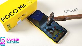 Poco M4 5g Screen Glass Scratch Test  Gorilla Glass 3 [upl. by Nosyk]