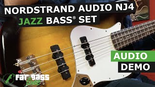 Nordstrand Audio NJ4 Jazz Bass® Pickup Set Demo [upl. by Aikemet]