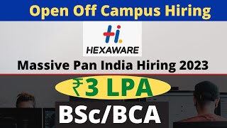 Hexaware Open Off Campus Hiring 2023  Trainee Infrastructure Management Support IMS [upl. by Elsey]