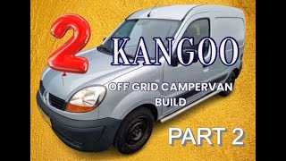 Kangoo Off Grid Micro Camper Conversion Part 2 [upl. by Apollus702]