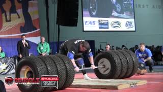 2014 Arnold Strongman Classic Zydrunas Savickas Hummer Tire Deadlift World Record 1150lbs [upl. by Stoddard160]