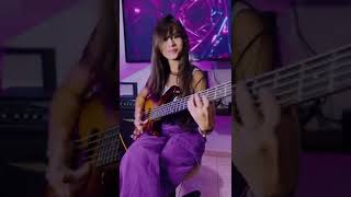 Aninha Deleones  Michael Jackson Jam Bass Cover [upl. by Sivle]