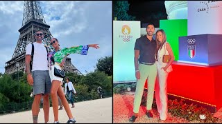 Giorgia Palmas e Filippo Magnini a Parigi per le Olimpiadi [upl. by Heiney]