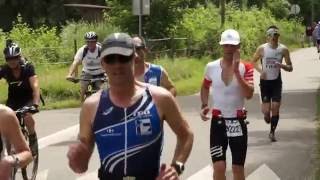 Triathlon International dObernai 2016 2  vélo et course à pied [upl. by Suertemed325]