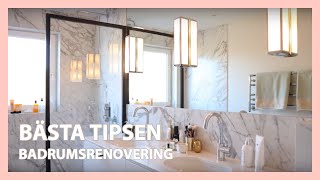 INREDNING BADRUMSRENOVERING STATUARIO MARMOR TIPS [upl. by Einaffit]