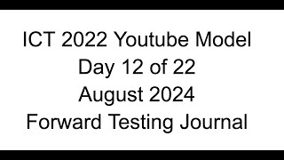 Forward Testing  Day 12 of 22  2022 Youtube Model [upl. by Ailet]