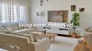 aesthetic amp cozy living room makeover 🛋✨  pinterest style inspired [upl. by Goodyear]