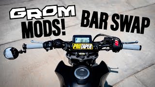 2022 Grom Mods Part 1  Strip Down  Protaper Bars [upl. by Eadie]