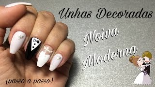 Unhas Decoradas Especial Mês das Noivas Manual Bela e Simples [upl. by Ilsel341]