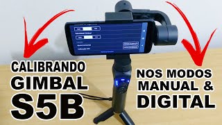 Calibrando Gimbal S5B Estabilizador para Celular e Eken H9R Câmera de Ação  Aliexpress [upl. by Stephi248]