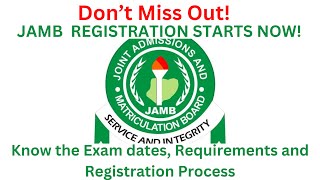 JAMB 2024 Registration Starts NOW  Easy Steps to Register with Less Stress [upl. by Erbma275]