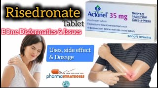 Risedronate sodium 35mg 150mg  Hindi amp urdu  risedronate how to take  uses side effects dosage [upl. by Cathlene]