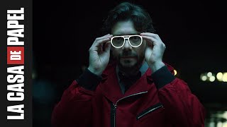 La Casa de Papel  El Profesor ajustándose las gafas  Netflix [upl. by Hardner233]