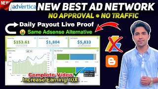 New Best Ad Network for Blogger 10X Earning 😱 Best Adx Networks for website  Advertica [upl. by Bate]