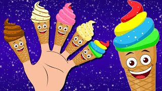 Finger Family Song  Ice Cream Finger Family  KidsCamp Nursery Rhymes on HooplaKidz [upl. by Ashil]