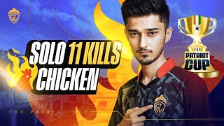 SOLO 11 KILLS CHICKEN DINNER IN T1  GODLIKE ESPORTS [upl. by Haleigh]