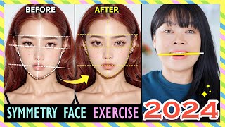 2024 SYMMETRY FACE EXERCISE  Fix asymmetrical face Get a perfectly symmetrical face in 2 weeks [upl. by Kilian616]