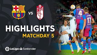 Resumen de FC Barcelona vs Granada CF 11 [upl. by Lontson980]