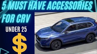 Must Have Accessories For Honda CRV 20232024Mods for Honda CRV LX SPORT Hybrid EX EXL  Sport [upl. by Nytram]