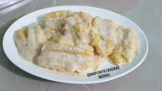 upishi wa ndizi mbivu za sukari na tui plantain in coconut cream [upl. by Palestine114]