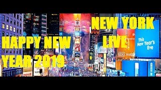 New York Times Square New Year Ball Drop Fireworks 2019 Live 2019 [upl. by Euqnom799]