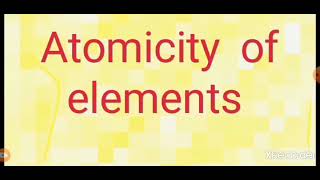 Atomicity of elementsclass7chemistry [upl. by Mylan628]