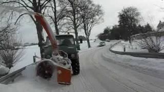 Unimog 421 mit Schneeschleuder [upl. by Rozalie449]