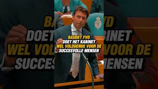 BAUDET FVD DOET HET KABINET WEL VOLDOENDE VOOR DE SUCCESVOLLE MENSEN thierrybaudet fvd [upl. by Buyse750]