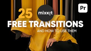 Free Transitions for Premiere Pro from Mixkit And How to Use Them [upl. by Reseda593]