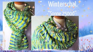 Winterschal quotSonne 25000quot 200g800m [upl. by Oiramat950]