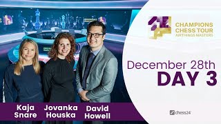 15M Champions Chess Tour Airthings Masters  Day 3  Commentary by David Howell amp Jovanka Houska [upl. by Dot]