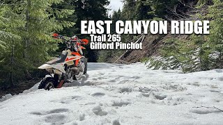 East Canyon Ridge Gifford Pinchot Trail 265 ktm300exc [upl. by Akiner]