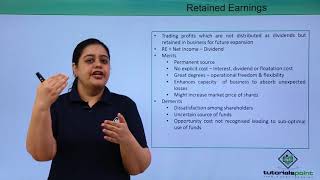 Class 11th – Retained Earnings  Business studies  Tutorials Point [upl. by Asiram]