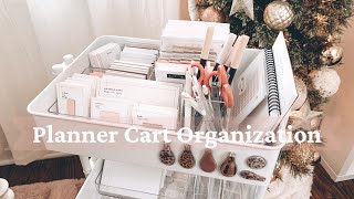 How I Organize and Store My Planner Supplies  Planner Cart Organization and Stationery Collection [upl. by Marylou]