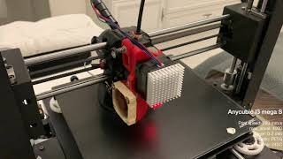 Anycubic i3 mega S maximum print speed test with Klipper [upl. by Tivad]