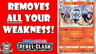 Chandelure Removes Weakness from ALL Your Pokemon Sword amp Shield TCG [upl. by Justus]