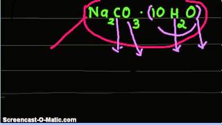 VideoWhat is the mass  of water in Sodium Carbonate Decahydrate Na2CO310H2O [upl. by Albin]