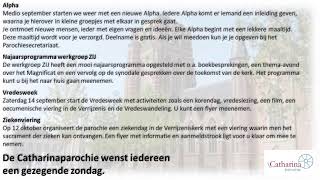 Livestream Basiliek Sint Jan  Zondag 15 september 2024  Eucharistieviering [upl. by Eneleahs]