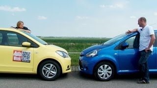 Seat Mii vs Toyota Aygo [upl. by Starlin]