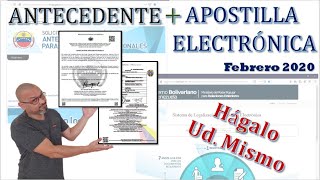 CÓMO SOLICITAR ANTECEDENTES PENALES Y APOSTILLARLOS ► Hágalo Ud Mismo  2021 [upl. by Laerol]