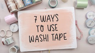 7 Ways to use Washi Tape in your Bullet Journal ENGLISH [upl. by Sadnac]