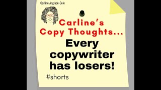 Carlines Copy Thoughts Every copywriter has losers  its a sign of success shorts Episode 8 [upl. by Amo]