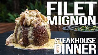 Perfect Filet Mignon Steakhouse Dinner  SAM THE COOKING GUY 4K [upl. by Cristy985]