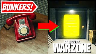 WARZONE THE EXACT LOCATION OF 4 SECRET BUNKERS IN REBIRTH REINFORCED Rebirth Easter Egg [upl. by Sesylu]