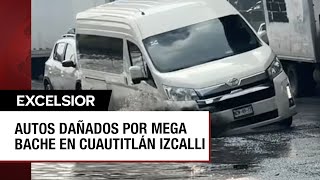 Enorme bache en Periférico Norte deja múltiples vehículos dañados [upl. by Mcallister]