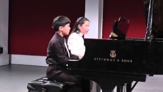 Piano Duet von Weber  Sonatina in C [upl. by Vershen219]