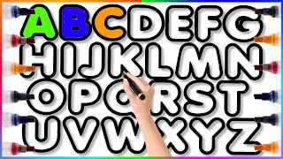 abcdefghijklmnopqrstuvwxyz  Alphabets Coloring Page  Learn to Read Alphabets A to z abcdsong abc [upl. by Starlin662]