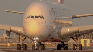 STUNNING EMIRATES A380 Take Off [upl. by Krongold530]