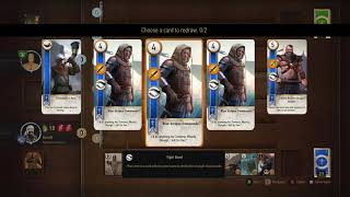 Witcher 3 Gwent Beating High Stakes with the Northern Realms deck Hard Gwent difficulty [upl. by Nasaj948]